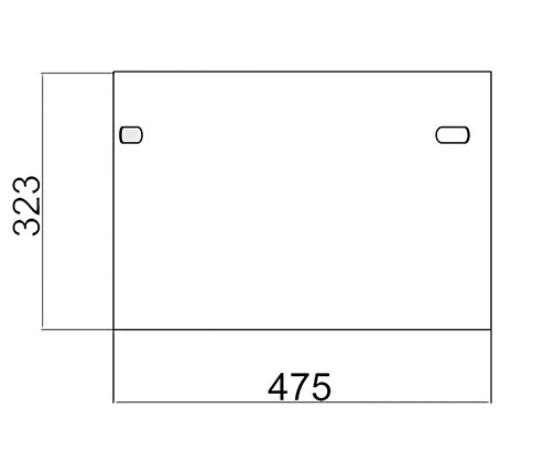 Nástěnný BIOKRB BOX 90x40 cm BÍLÁ