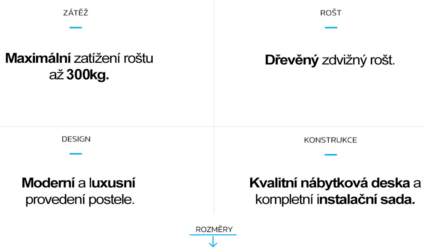 Postel BOSTON BÍLÁ - BOROVICE