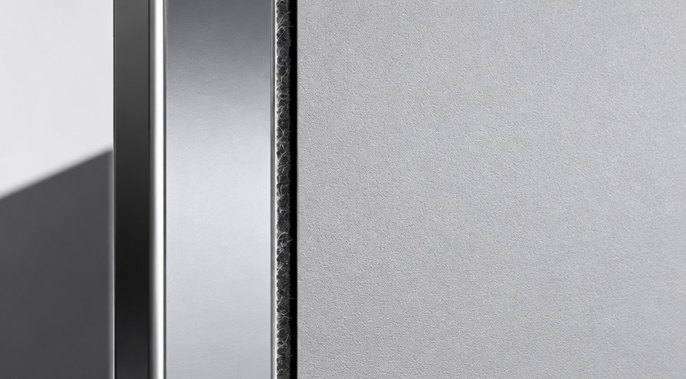 Detail protiprachového kartáčku posuvných dveří LUX