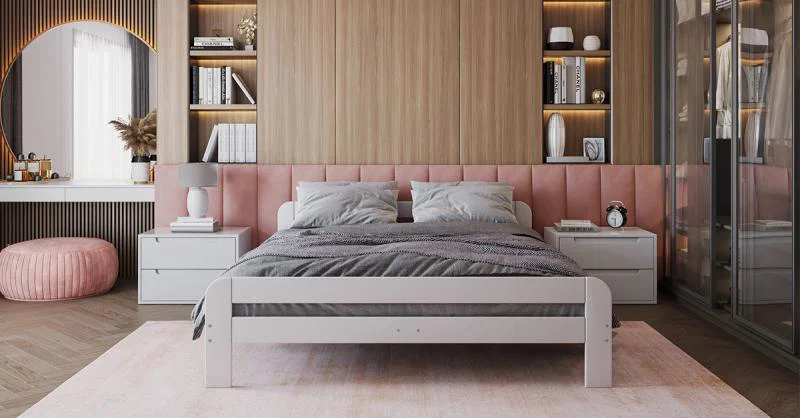 Moderní dětská postel DALLAS 90x200 cm BÍLÁ