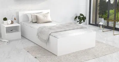 Postel PANAMA KLASIK 90x200 + rošt BÍLÁ