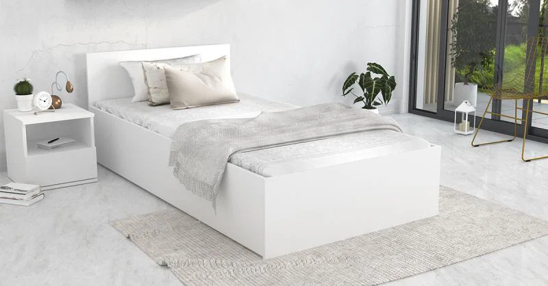 Postel PANAMA KLASIK 90x200 + rošt BÍLÁ