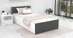 Postel PANAMA KLASIK 90x200 + rošt BÍLÁ-ŠEDÁ