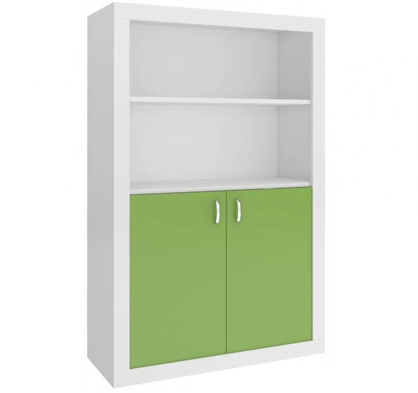 Velký regál FILIP zelená do dětského pokojíčku