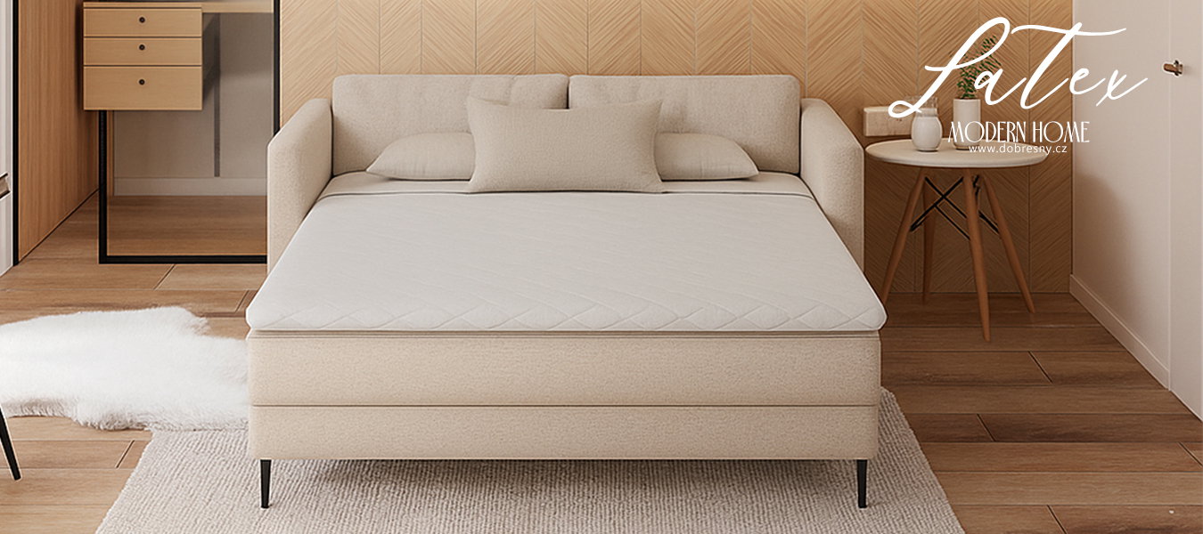 Vysoký vrchný matrac z latexu 4 cm 200x200cm