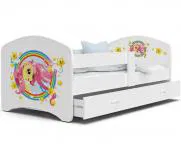 Pohádková postel LUCKY 180x80 Bílá PONÍK 08L