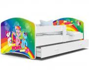 Pohádková postel LUCKY 180x80 Bílá MY PONY 41L