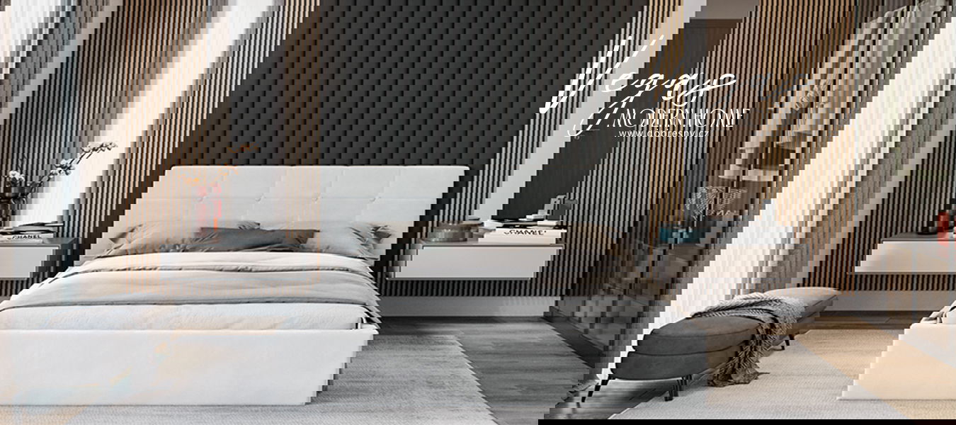 Čalúnená posteľ VEGAS biela 120x200 z eko kože s kovovým roštom