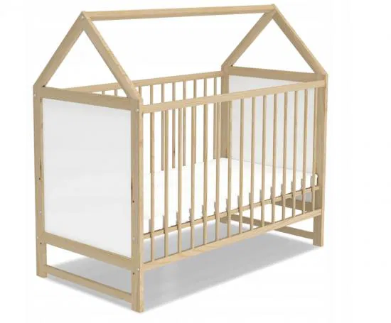 Dětská postýlka Domek ANIA 60x120 cm borovice
