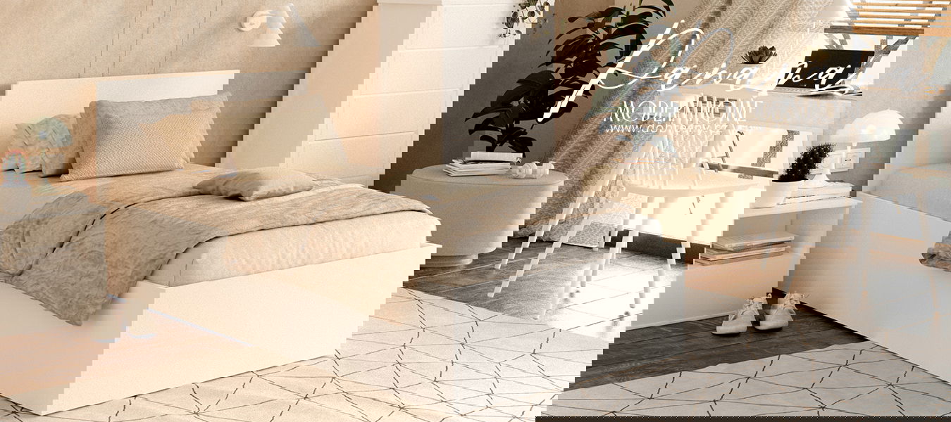 Jednolôžková posteľ PANAMA 90x200 so zdvižným roštom BIELA