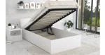 Postel PANAMA 90x200 se zdvižným roštem BÍLÁ