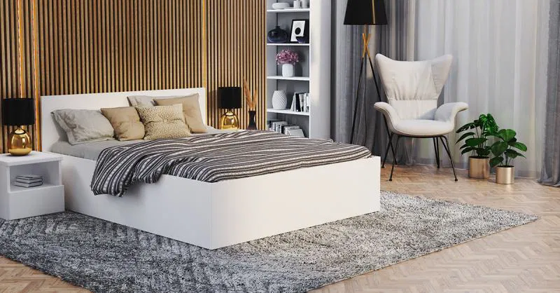 Postel PANAMA KLASIK 120x200 + rošt BÍLÁ