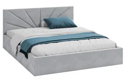 Luxusní postel GEORGIA 120x200 s kovovým zdvižným roštem ŠEDÁ