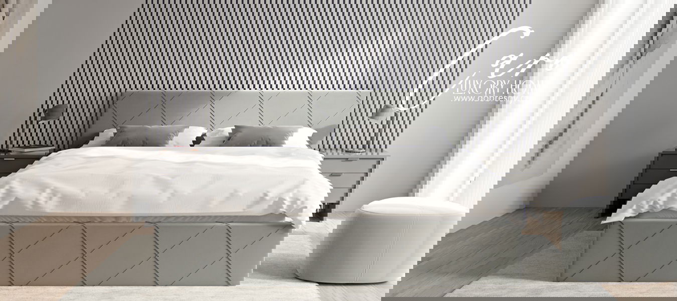 Čalúnená posteľ CARO 120x200 s kovovým zdvižným roštom SIVÁ