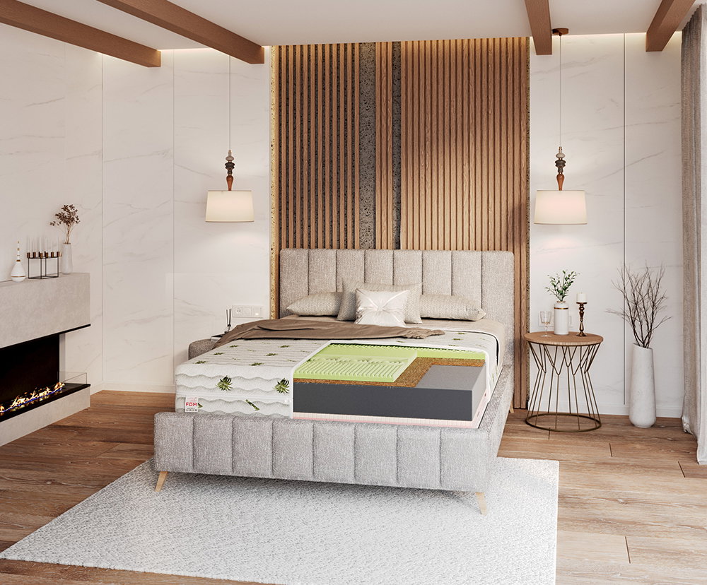 Zdravotný penový matrac SAVONA ALOE VERA 80x200 cm pamäťová pena aj HR studená pena