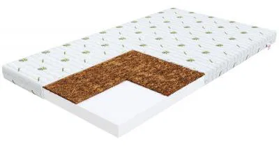 Dětská pěnová matrace BABY COCO ALOE VERA 80x180 cm s kokosovým vláknem