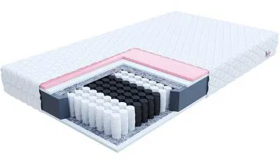 Taštičková matrace VERO JERSEY 90x200 cm s visco pěnou 19 cm