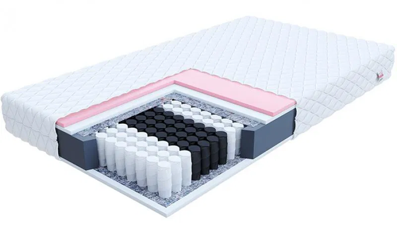 Taštičková matrace VERO JERSEY 140x200 cm s visco pěnou 19 cm
