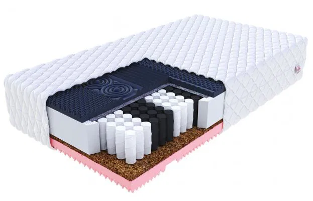 Taštičková matrace GINASO MAX JERSEY 80x200 cm s KOKOSEM 28 cm