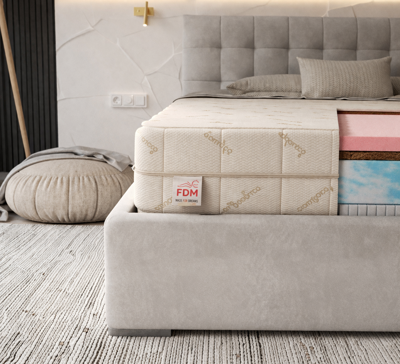 Penový matrac ERGO BAMBOO 100x200x22cm