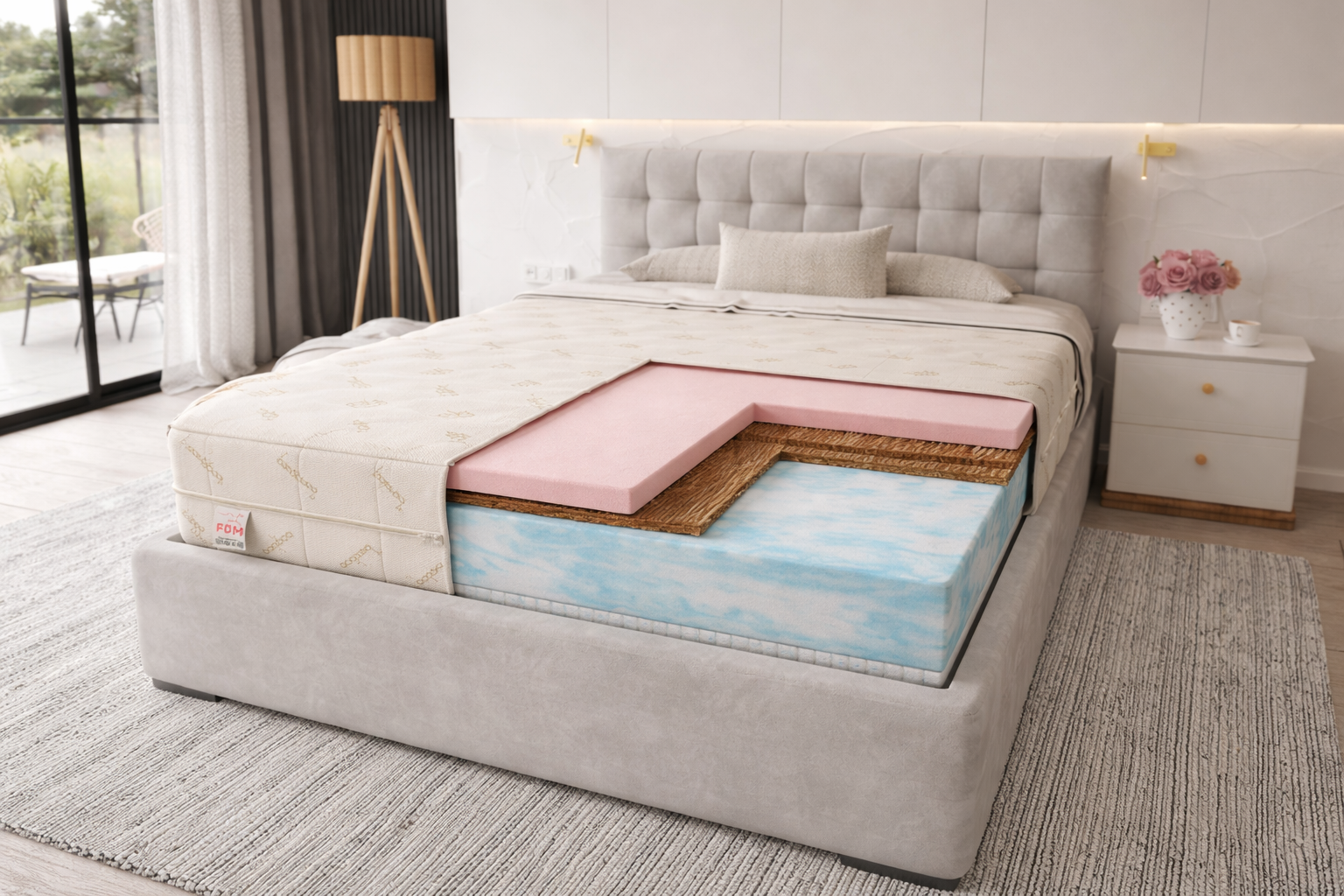 Penový matrac ERGO BAMBOO 120x200x22cm