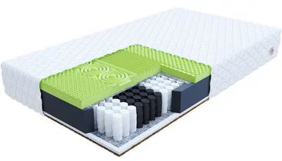 Taštičková matrace VASTO JERSEY 160x200 cm s KOKOSEM 20 cm