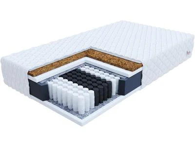 Taštičková matrace FAMILY JERSEY 200x200 cm s kokosem 17 cm