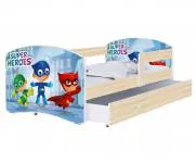 Dětská postel LUKI se šuplíkem SONOMA 160x80cm vzor SUPERHEROES 54L