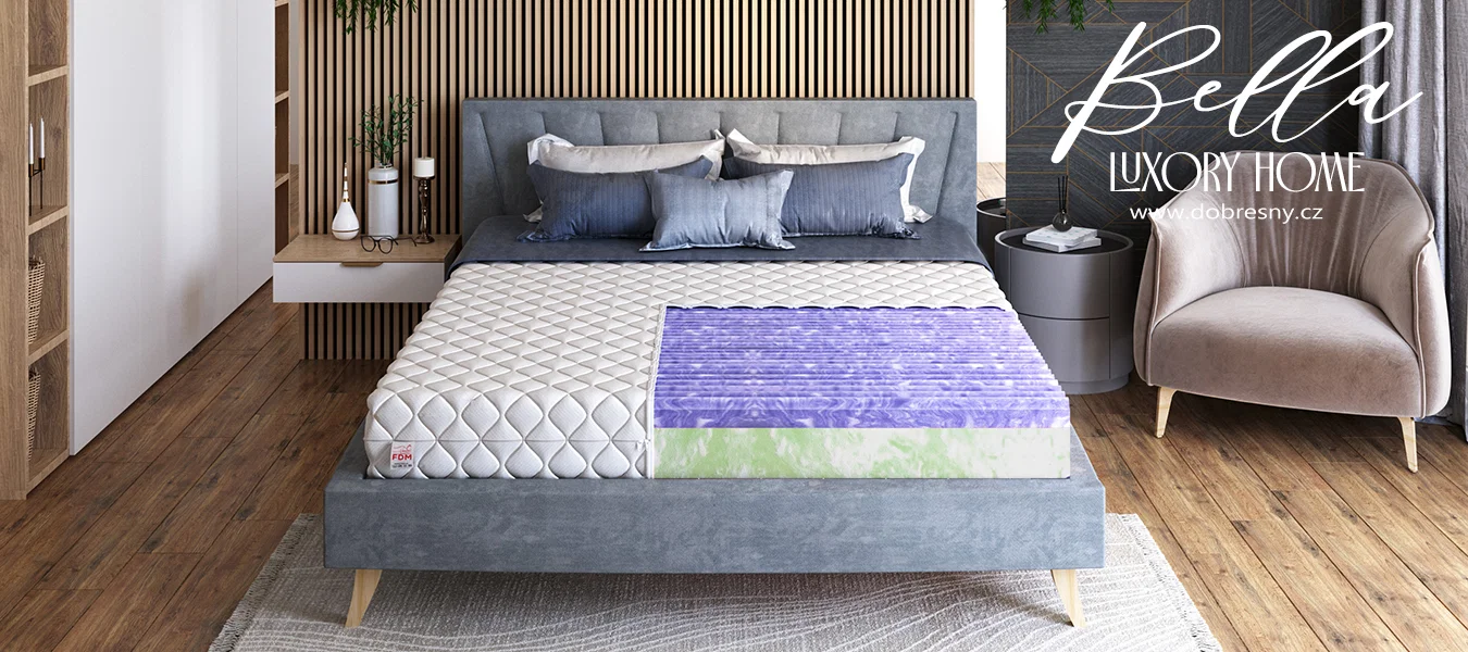 Kvalitní pěnová matrace BELLA JERSEY 80x200 cm 21 cm