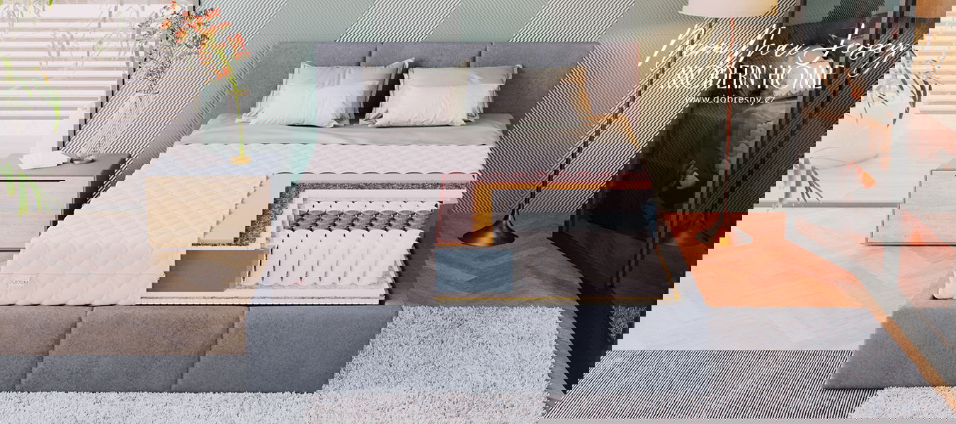 Taštičkový matrac NARNI MAX JERSEY 90x200cm s kokosom 28cm