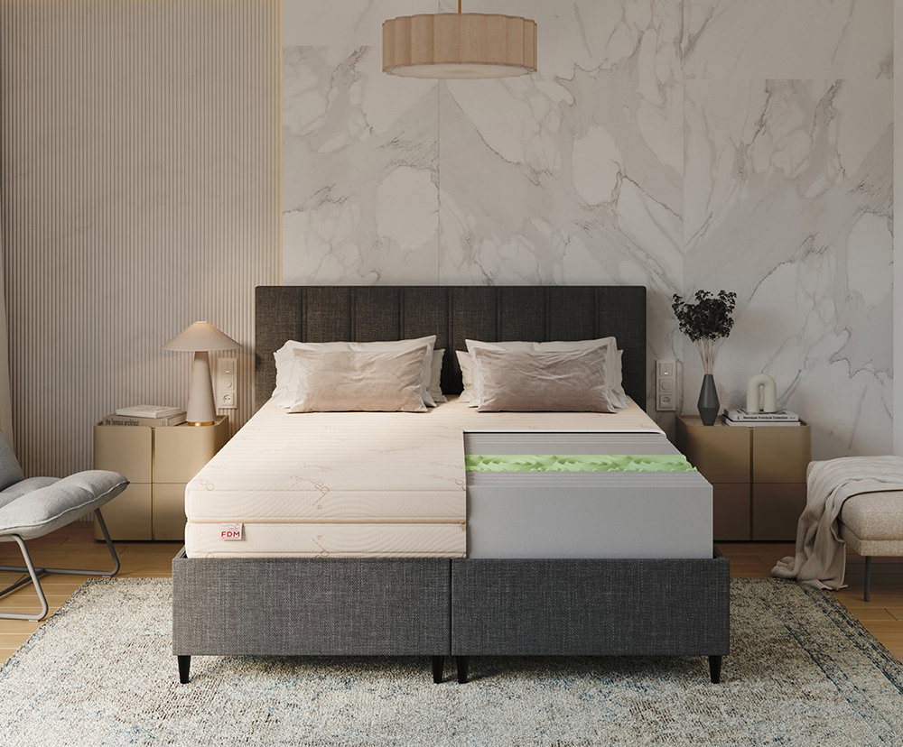 Penový matrac HYBRID BAMBOO 90x200cm s 21cm