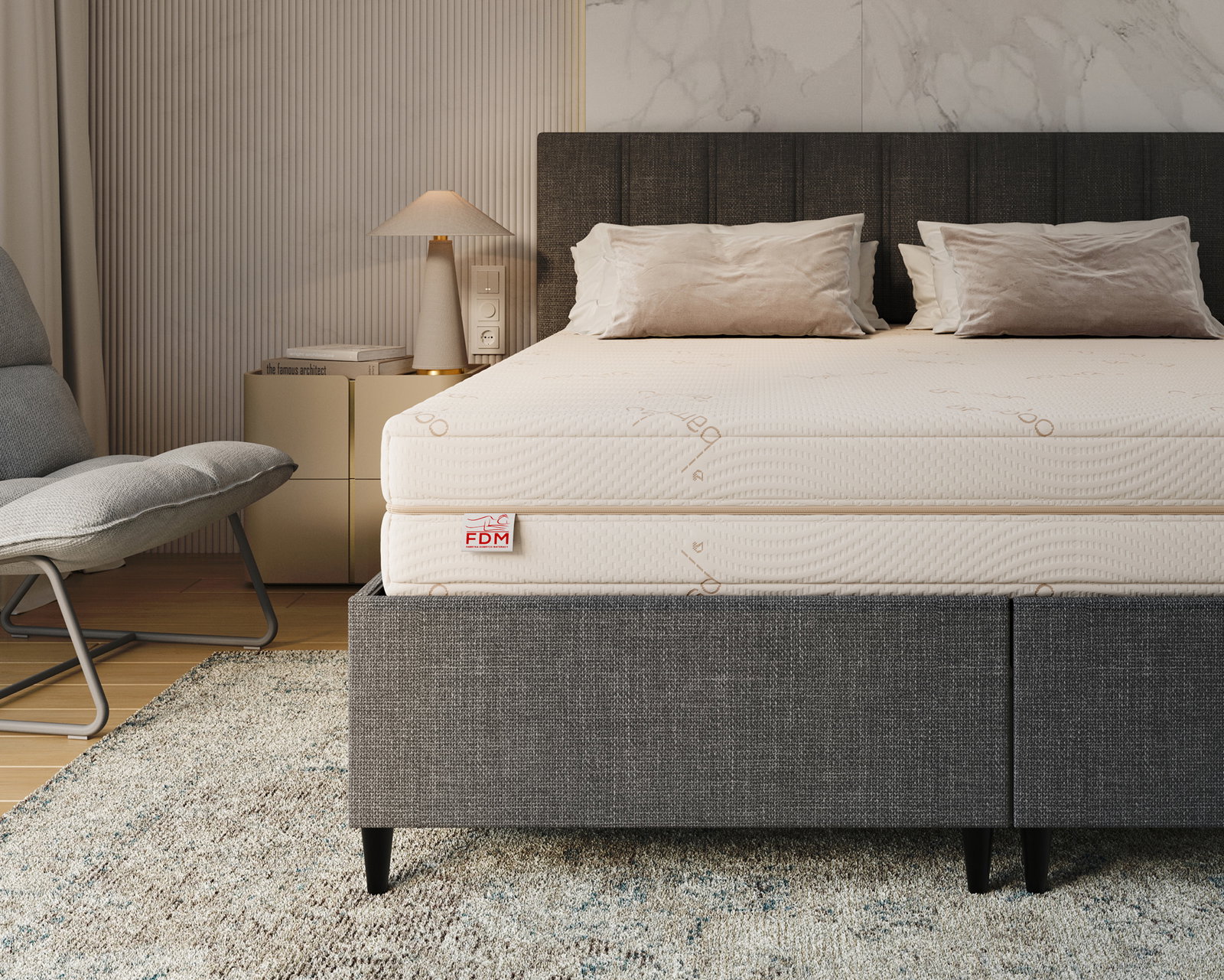 Penový matrac HYBRID BAMBOO 120x200cm s 21cm