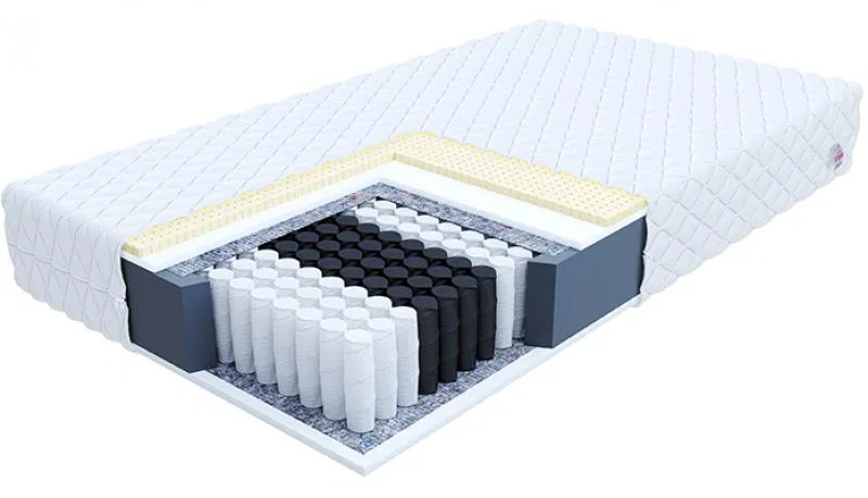 Taštičková matrace BOLONIA MAX JERSEY 80x200 cm s latexem 24 cm