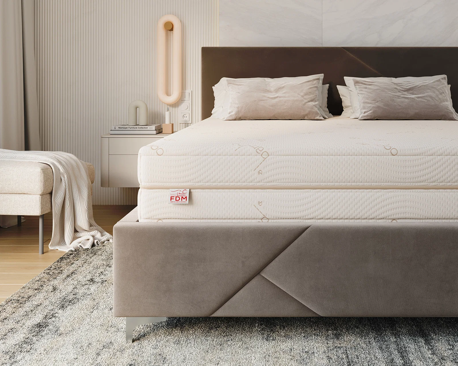 Ortopedická pěnová matrace s latexem RELAX Bamboo 21 cm – 90×200 cm