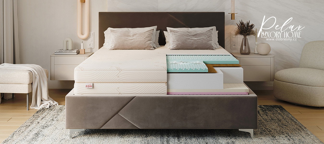 Ortopedický penový matrac s latexom RELAX Bamboo 21 cm – 180×200 cm