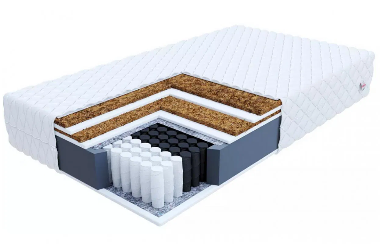 Taštičková matrace FAMILY MAX DOUBLE JERSEY 80x200 cm s kokosem 25 cm