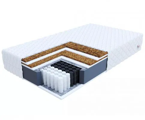 Taštičková matrace FAMILY MAX DOUBLE JERSEY 90x200 cm s kokosem 25 cm