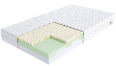 Pěnová matrace BITONTO JERSEY 200x200 cm s latexem 15 cm