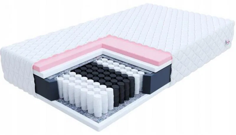 Taštičková matrace VERO MAX 140x190 cm s visco pěnou 24cm