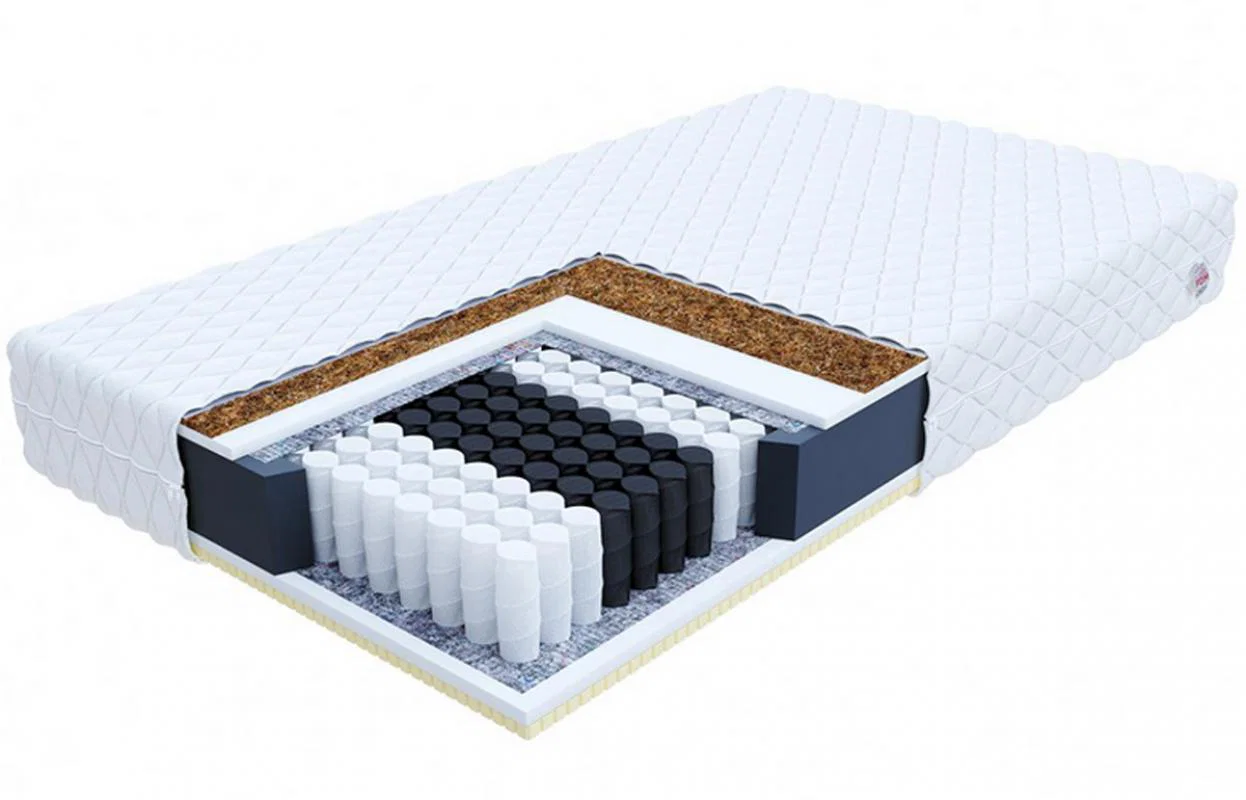 Dětská taštičková matrace ARDEA 90x180 cm s kokosem a latexem 20cm