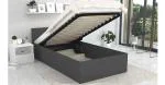 Postel PANAMA 90x200 se zdvižným roštem ŠEDÁ