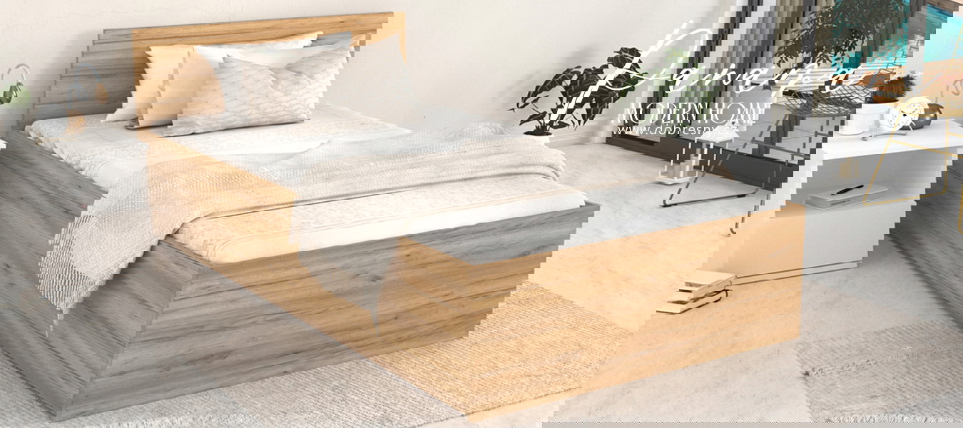 Jednolôžková posteľ PANAMA CRAFT 90x200 so zdvižným roštom