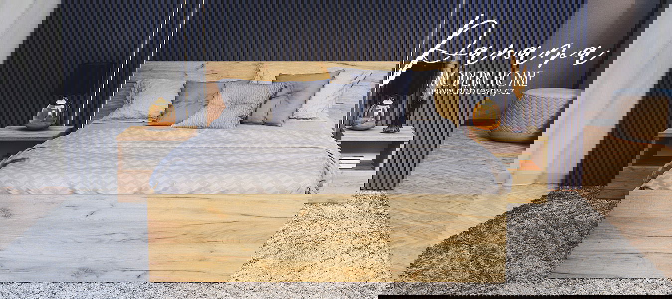 Manželská posteľ PANAMA CRAFT 160x200 so zdvižným roštom