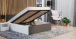 Postel PANAMA 120x200 se zdvižným roštem BÍLÁ ŠEDÁ