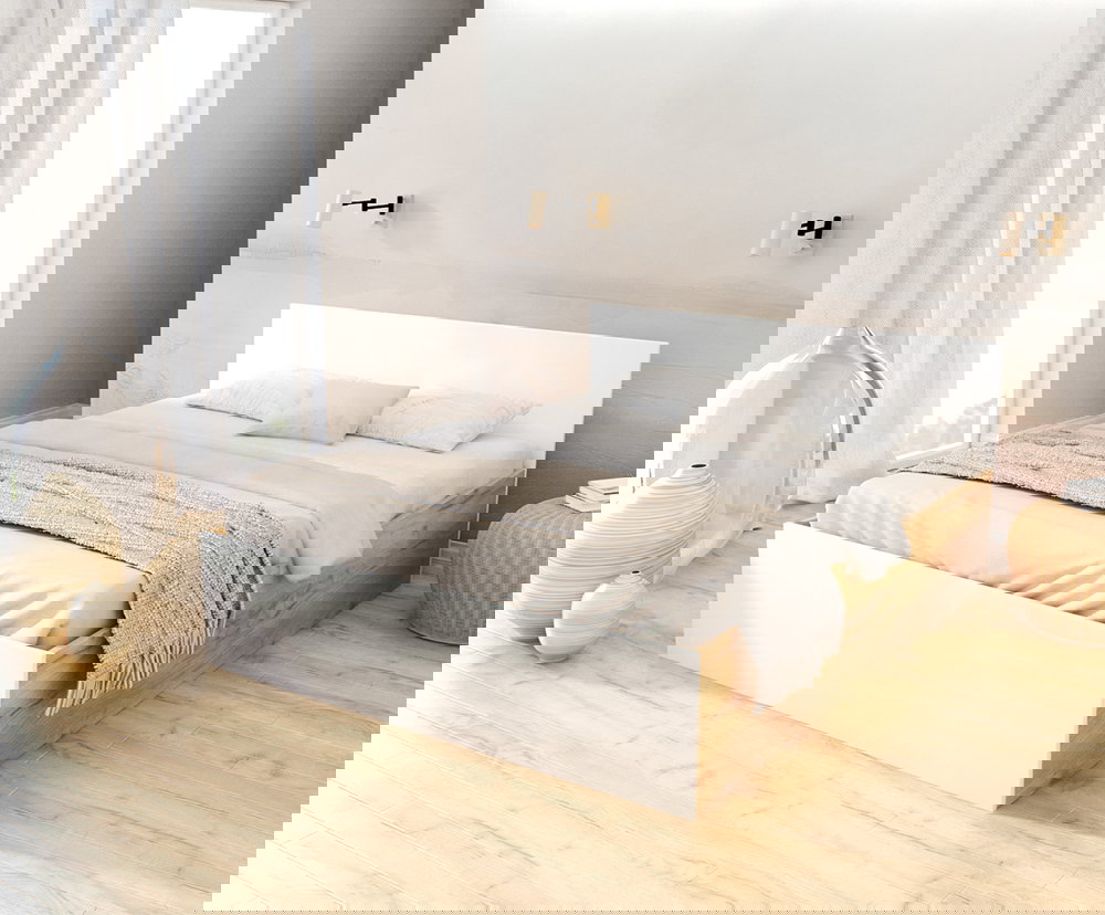 Manželská posteľ PANAMA 120x200 so zdvižným roštom BIELA DUB