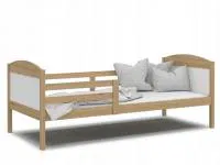 Dětská postel MATYAS P bez šuplíku 80x190 cm BOROVICE-BÍLÁ