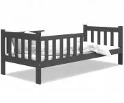 Dětská postel se zábranami BOBO 1 80x180 cm šedá