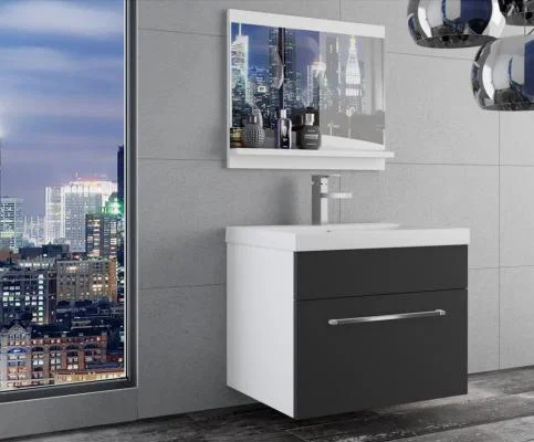 Koupelnová souprava SARDYNIA M1 BÍLÁ - ČERNÁ