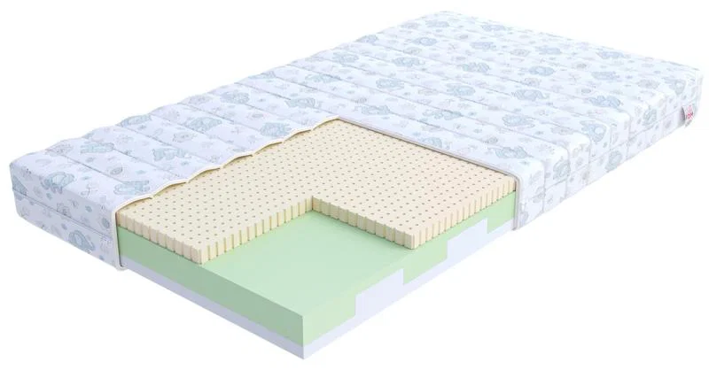 Dětská pěnová matrace SMILE DUMBO 90x180 cm 10 cm s nepromokavým potahem