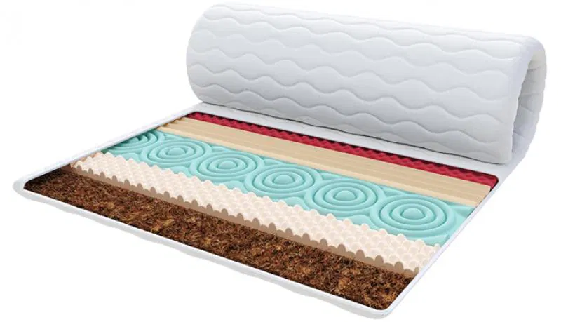 Přistýlka z profilované 7zónové pěny HR H30 a kokosem 80x200cm 5cm